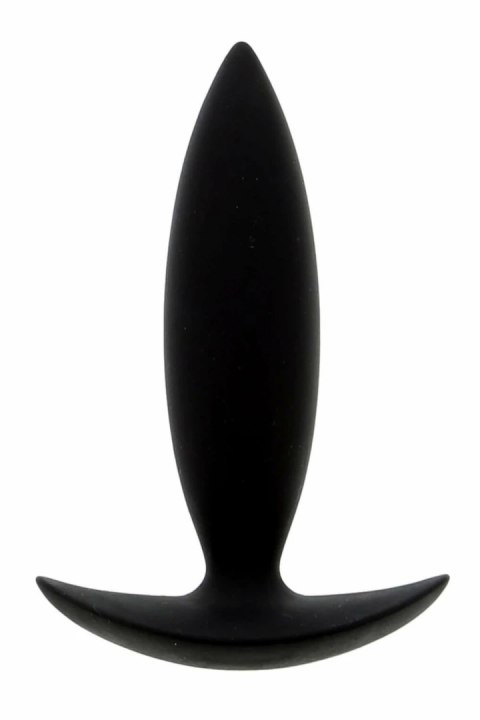ESSENTIALS Anal Plug Xtra Small Black silikonowy ergonomiczny 9 cm