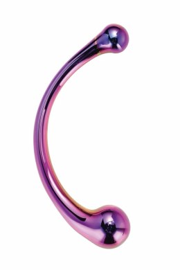 GLAMOUR GLASS Curved Big Wand szklany masażer dwustronny 21 cm