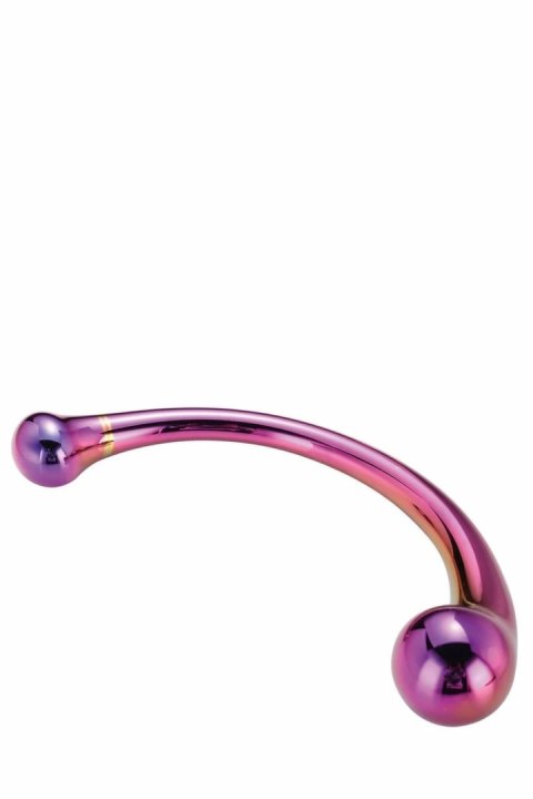 GLAMOUR GLASS Curved Big Wand szklany masażer dwustronny 21 cm