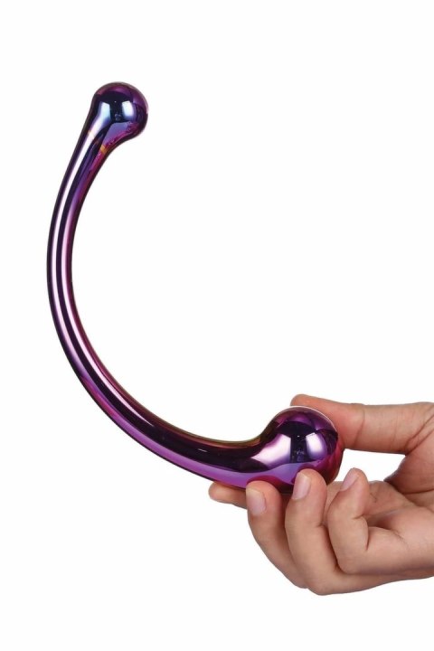 GLAMOUR GLASS Curved Big Wand szklany masażer dwustronny 21 cm