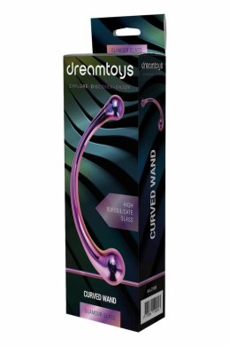 GLAMOUR GLASS Curved Wand - szklana rożdżka borokrzemowa 17 cm