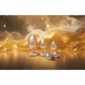 GLEAMING LOVE Pearl Gold Plug Small z kryształem, aluminium, 7,1 cm