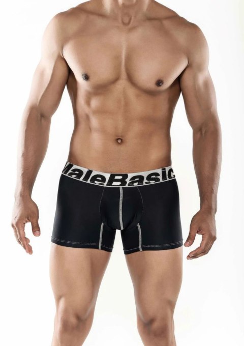 MaleBasics Microfiber Boxer czarne bokserki z mikrofibry, rozmiar M
