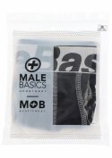 MaleBasics Microfiber Boxer czarne bokserki z mikrofibry, rozmiar M