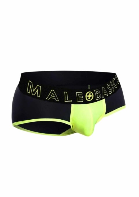 MaleBasics Neon Brief - męskie slipy z oddychającą technologią, żołte