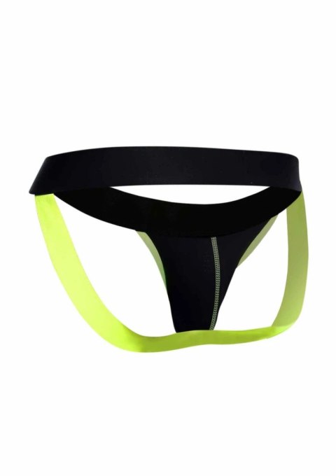 MaleBasics Neon Jock anatomiczne slipy z oddychającej tkaniny L