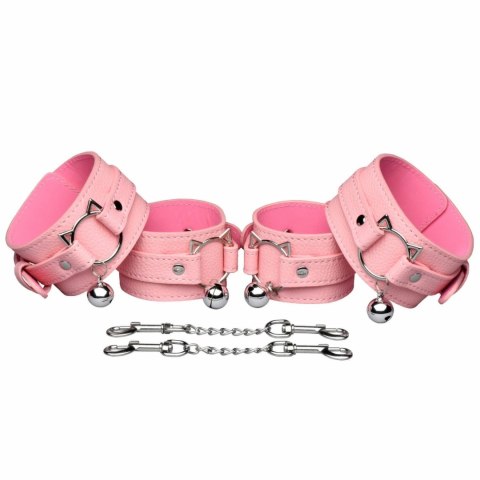 Master Series Kitty Bondage Set Pink - Zestaw z motywem kota, rożowy
