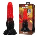 POWER MONSTERS Fire Dragon Fantasy model z przyssawką 24,5 cm czerwono-czarny