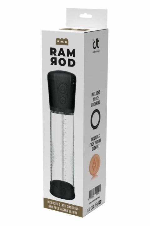 RAMROD Automatic System - pompa prożniowa 3-stopniowa + pierścień, 20 cm