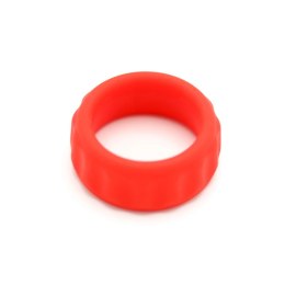 2 in 1 Cockring & Ball Stretcher Set silikonowy dwukolorowy 4,1 cm