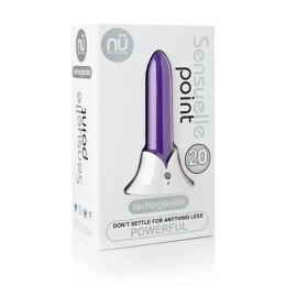 NU Sensuelle Point 20F Violet - Precyzyjny masażer silikonowy 9,2cm